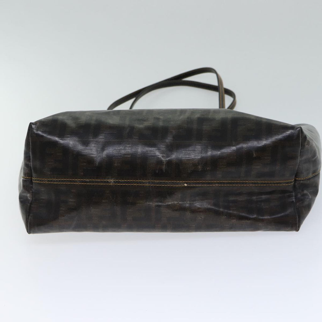 FENDI Zucca Canvas Tote Bag Coated Canvas Brown72588