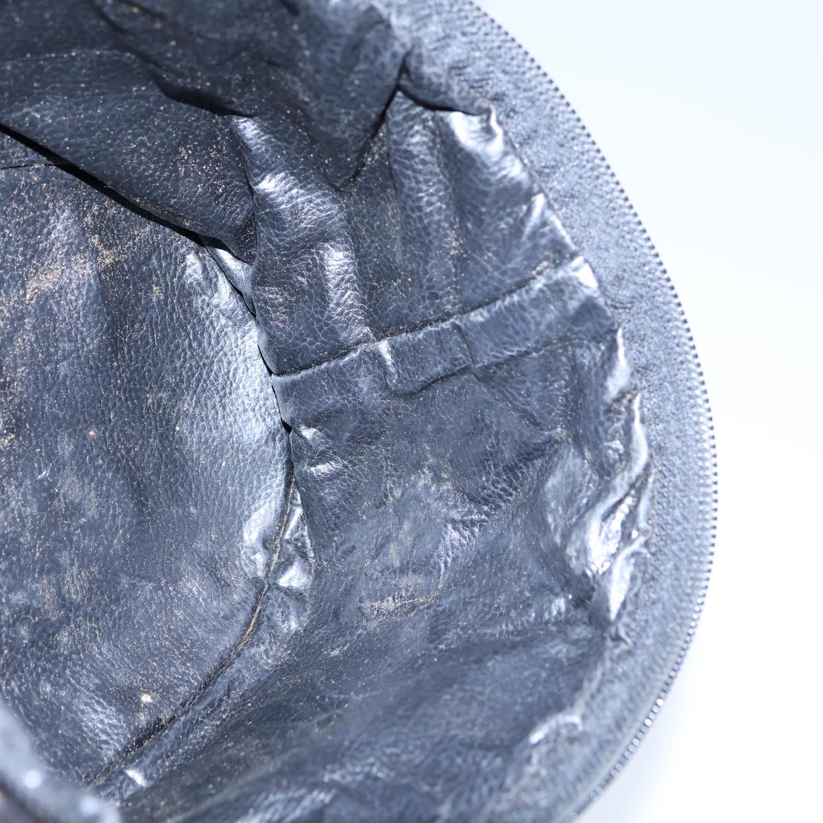 FENDI Zucca Canvas Vanity Hand Bag Gold Black72634