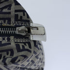 FENDI Zucchino Canvas Hand Bag Navy White72635