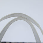 FENDI Zucchino Canvas Hand Bag Navy White72635