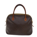CELINE Macadam Canvas Hand Bag PVC Brown Auth 72688