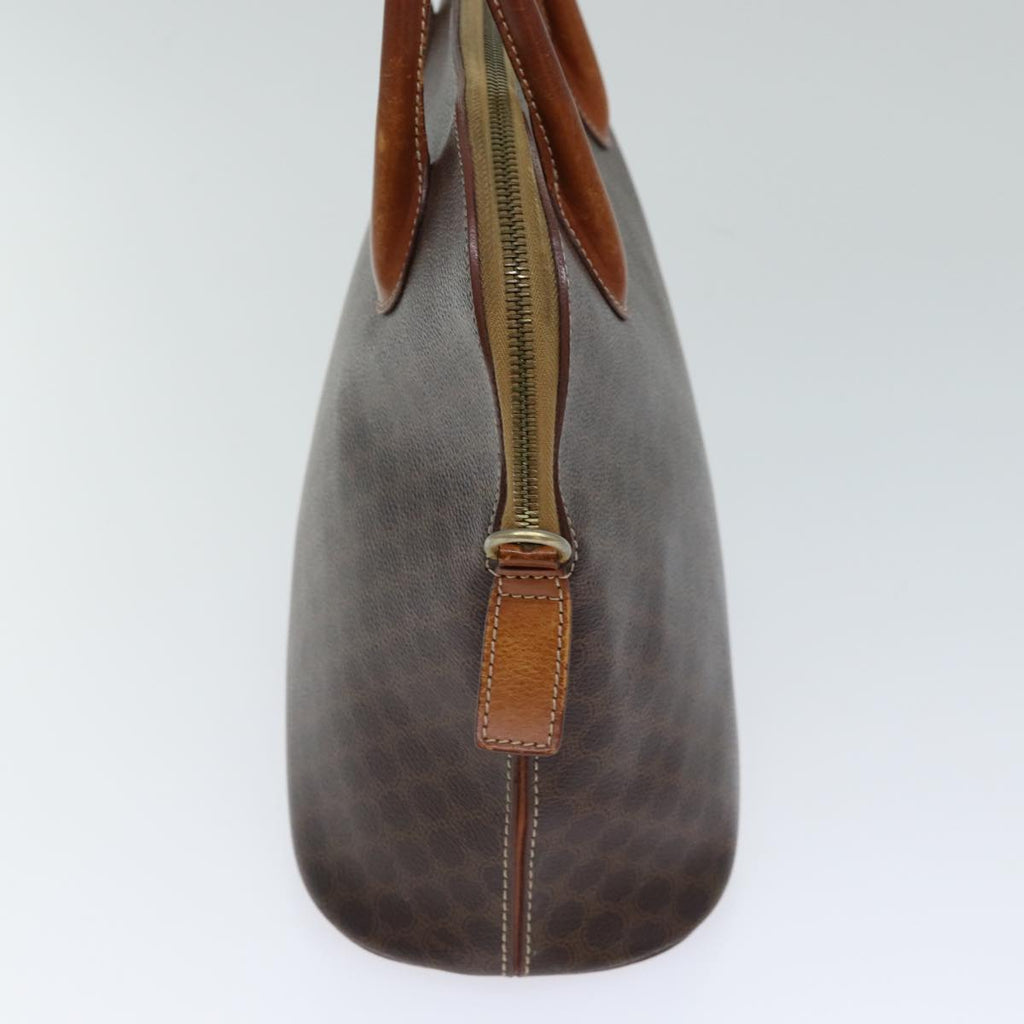 CELINE Macadam Canvas Hand Bag PVC Brown Auth 72688
