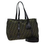 FENDI Zucca Canvas Boston Bag 2way Brown72698
