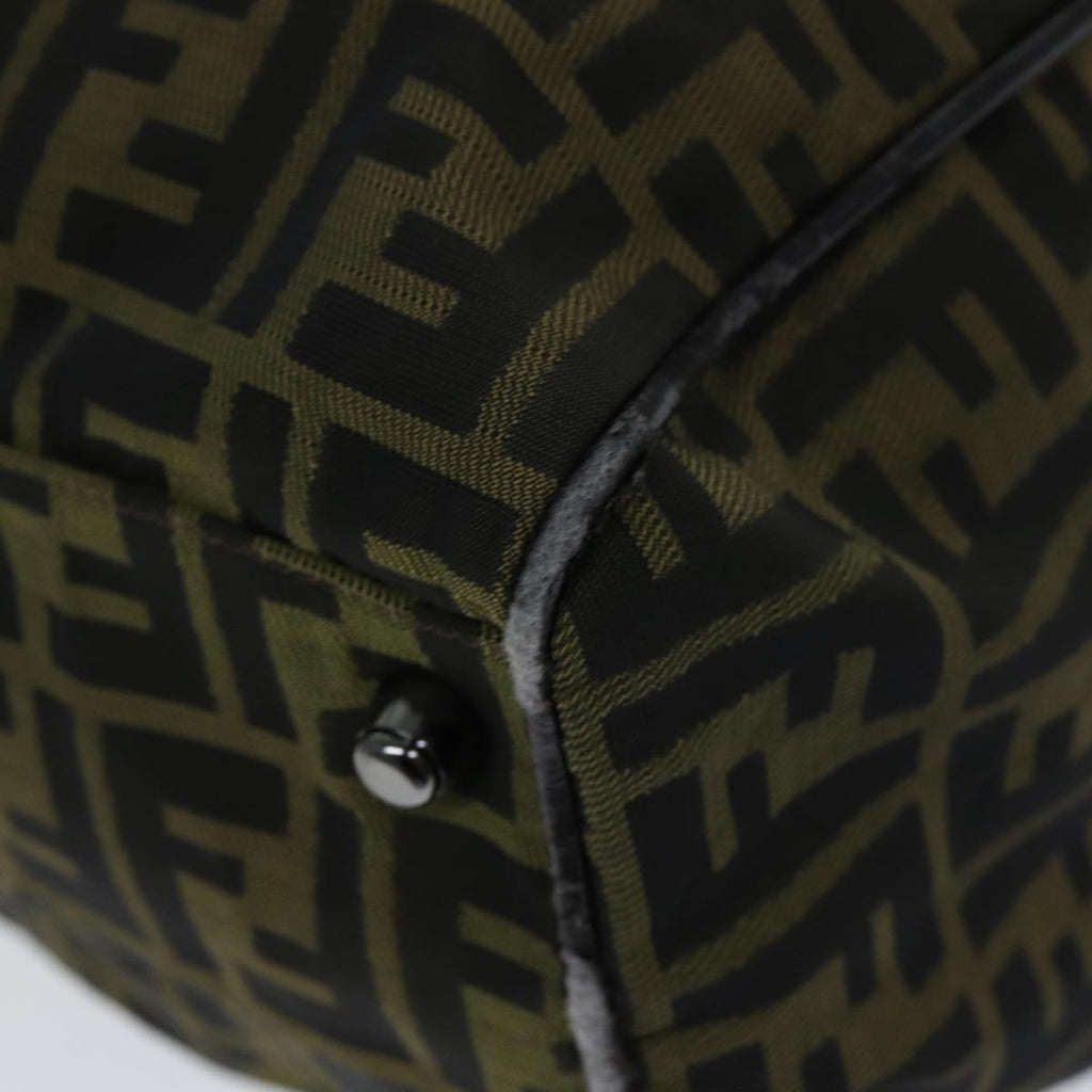 FENDI Zucca Canvas Boston Bag 2way Brown72698