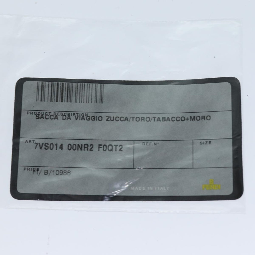 FENDI Zucca Canvas Boston Bag 2way Brown72698