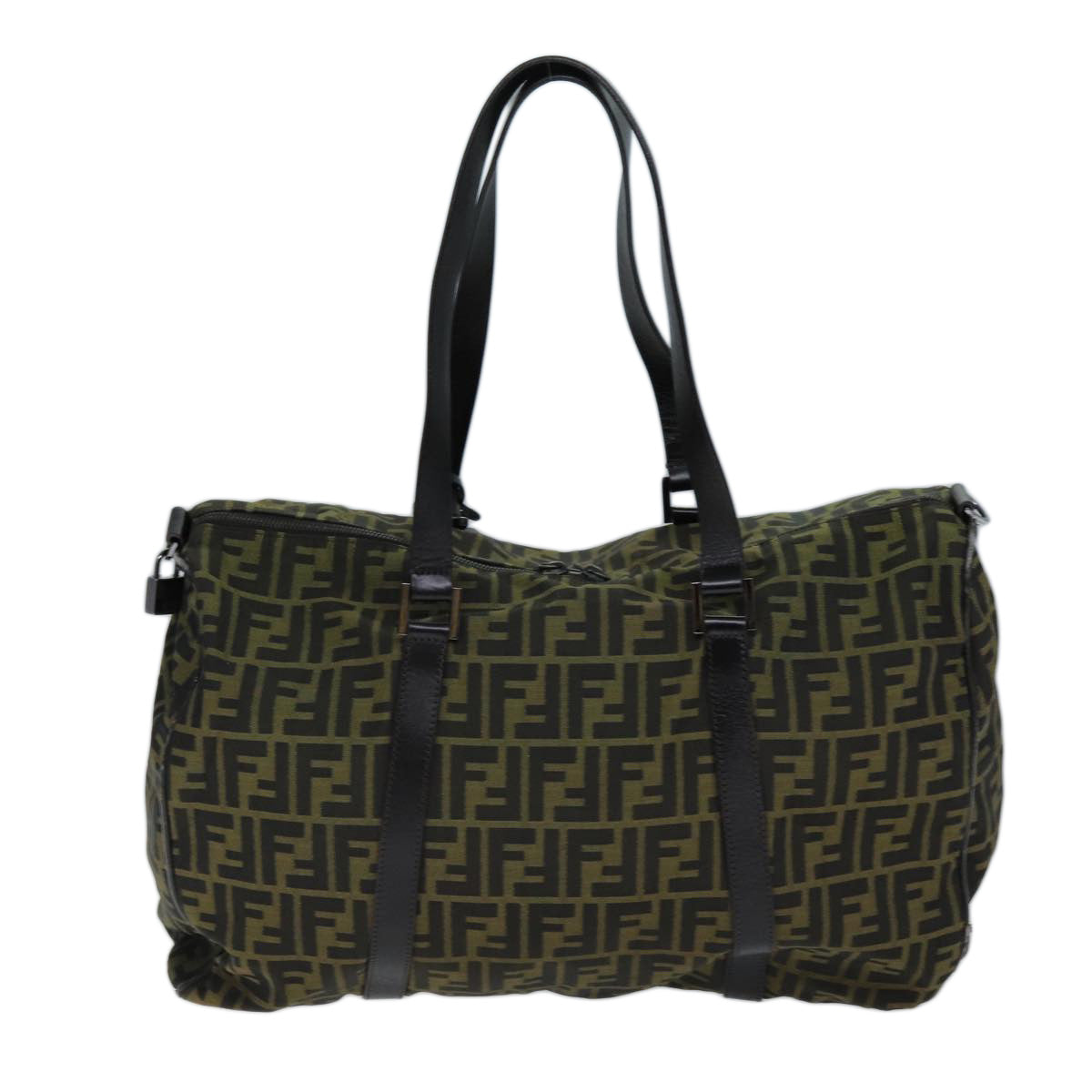 FENDI Zucca Canvas Boston Bag 2way Brown72698