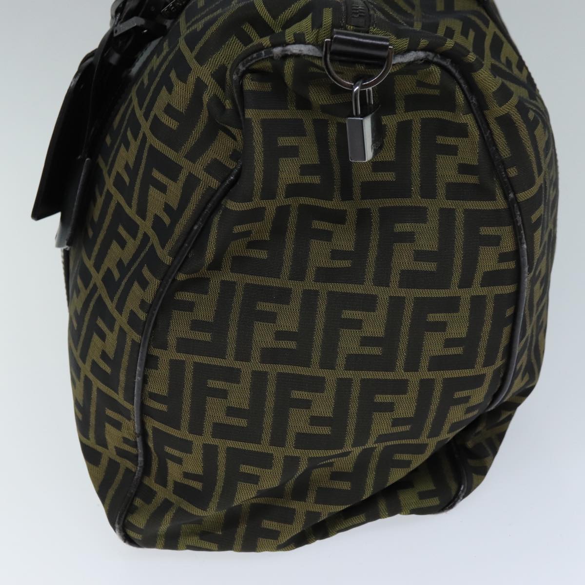 FENDI Zucca Canvas Boston Bag 2way Brown72698