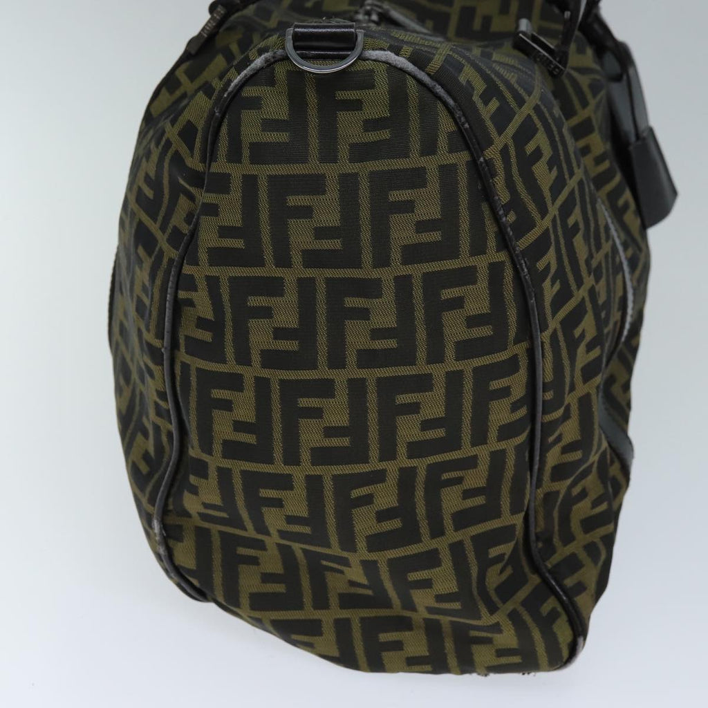 FENDI Zucca Canvas Boston Bag 2way Brown72698