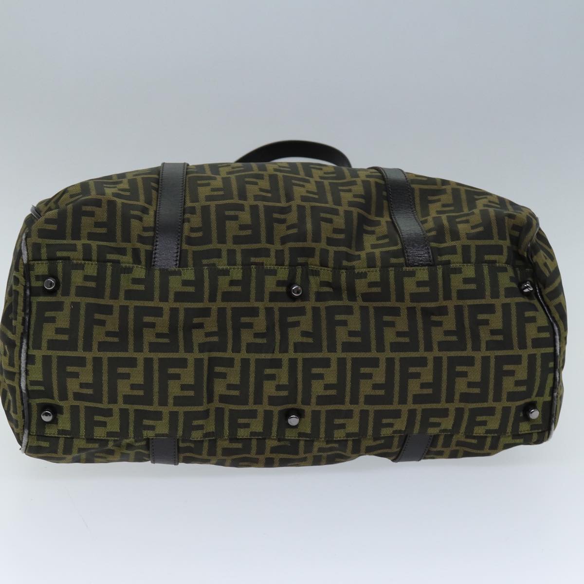 FENDI Zucca Canvas Boston Bag 2way Brown72698