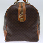 CELINE Macadam Canvas Boston Bag PVC Brown  72705