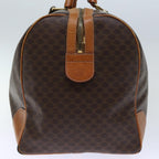 CELINE Macadam Canvas Boston Bag PVC Brown  72705