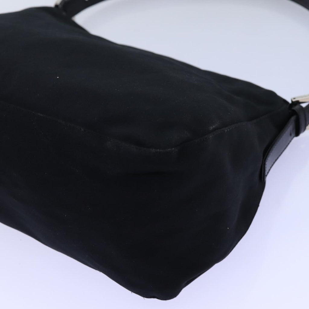 FENDI Mamma Baguette Shoulder Bag Nylon Black72742