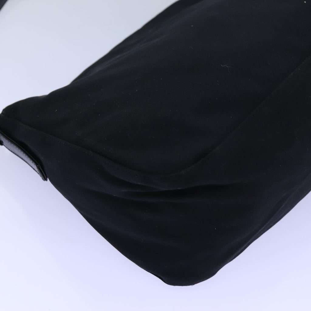 FENDI Mamma Baguette Shoulder Bag Nylon Black72742