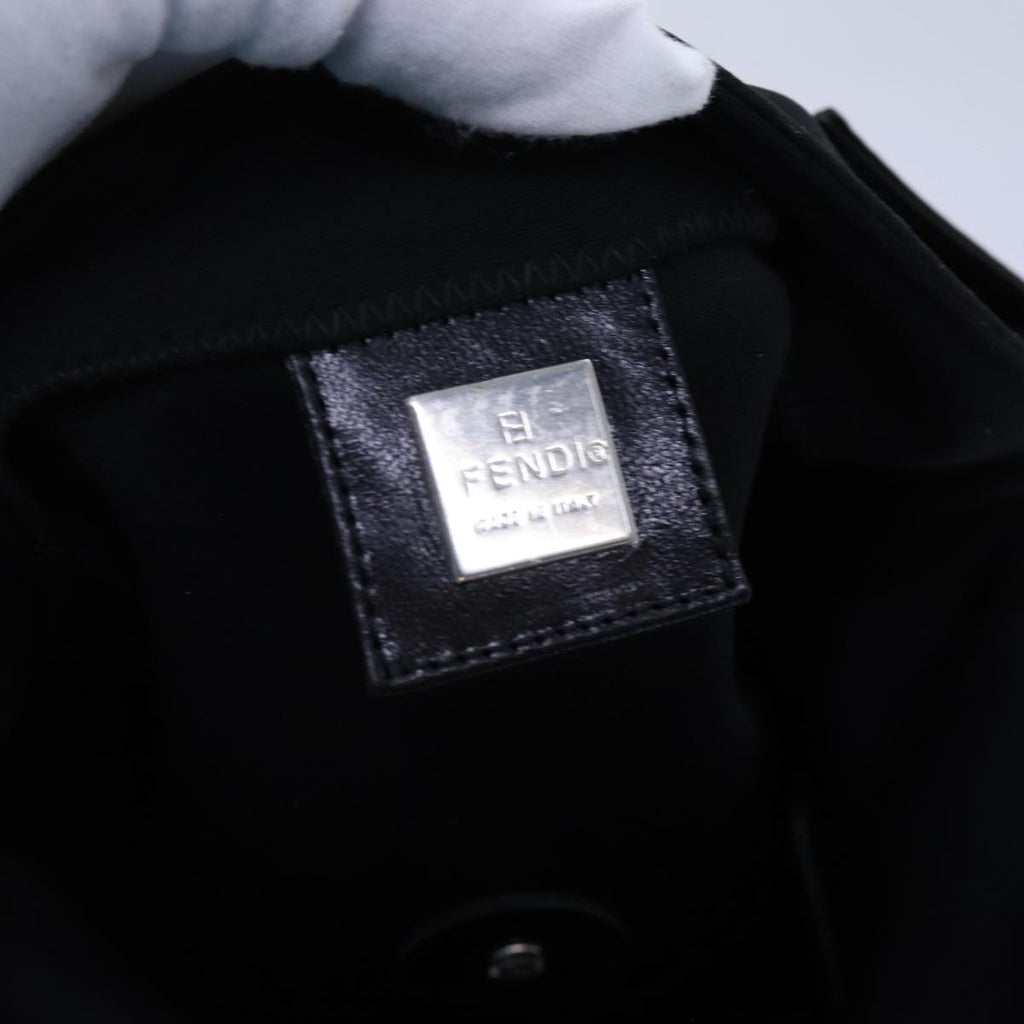 FENDI Mamma Baguette Shoulder Bag Nylon Black72742