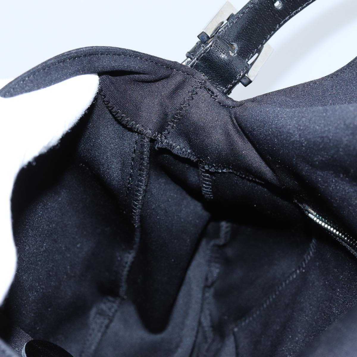 FENDI Mamma Baguette Shoulder Bag Nylon Black72742