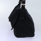 FENDI Mamma Baguette Shoulder Bag Nylon Black72742