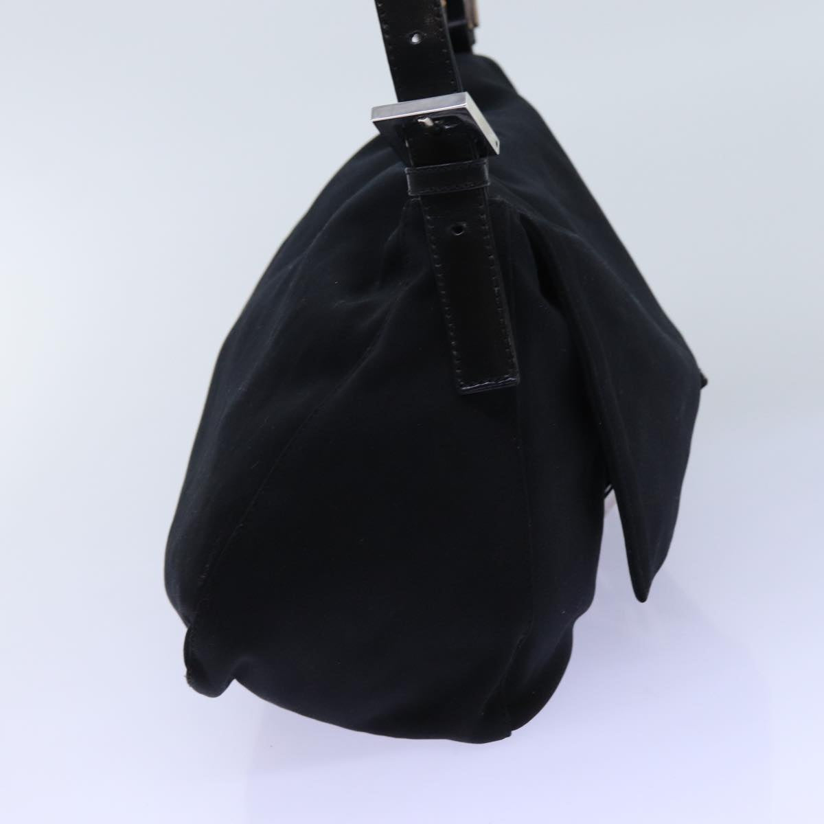 FENDI Mamma Baguette Shoulder Bag Nylon Black72742