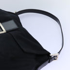 FENDI Mamma Baguette Shoulder Bag Nylon Black72742