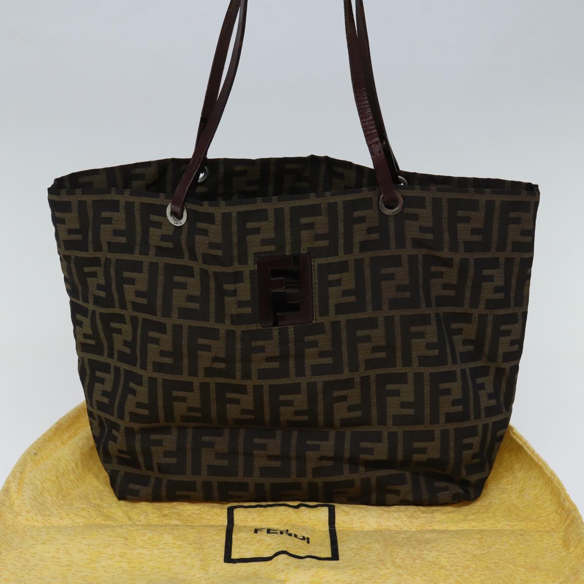 FENDI Zucca Canvas Tote Bag Brown72779