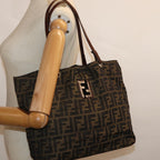 FENDI Zucca Canvas Tote Bag Brown72779
