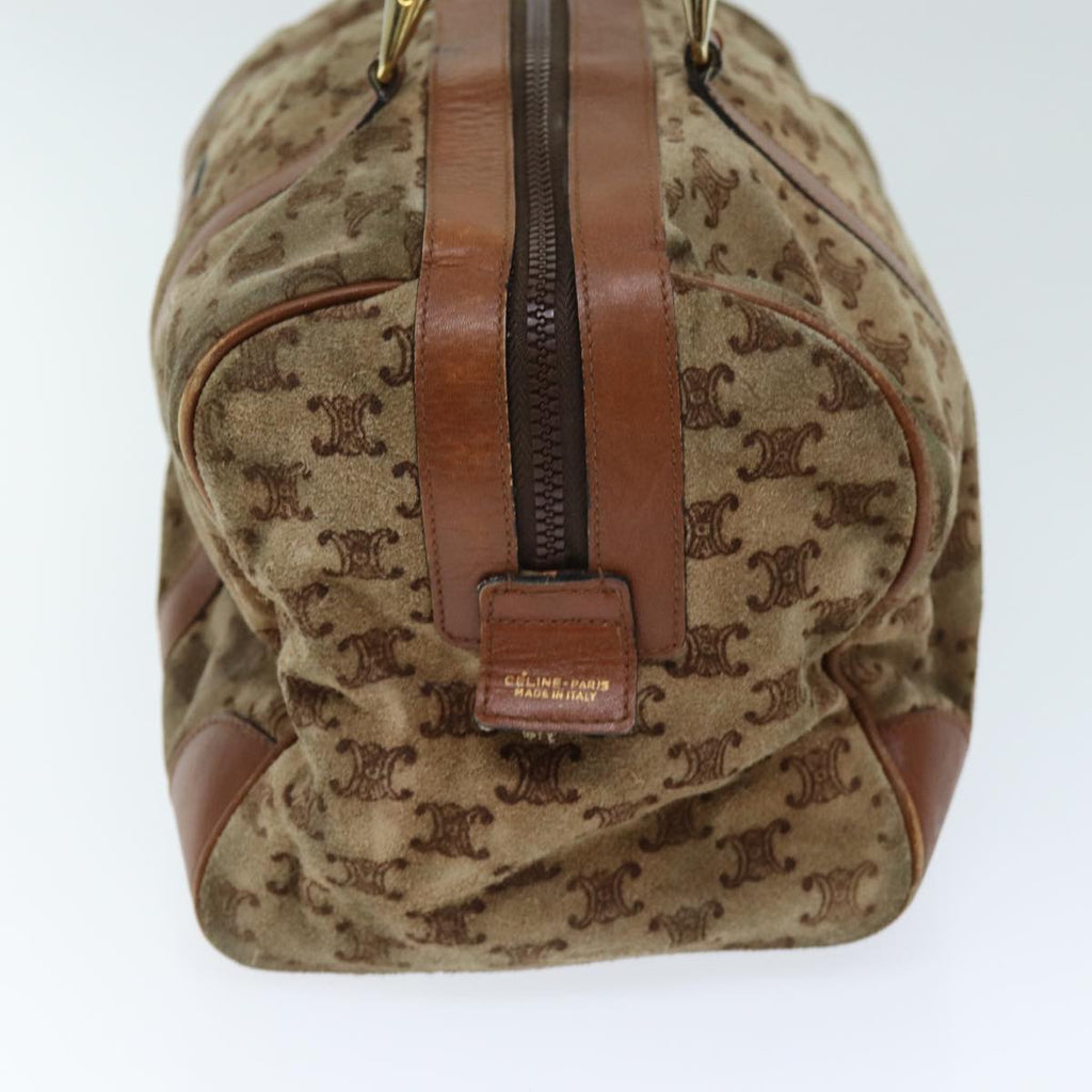 CELINE Macadam Canvas Boston Bag Beige  72834