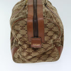 CELINE Macadam Canvas Boston Bag Beige  72834