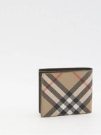 Burberry Check Half Wallet Beige