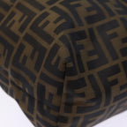 FENDI Zucca Canvas Hand Bag 2Set Black Brown72894