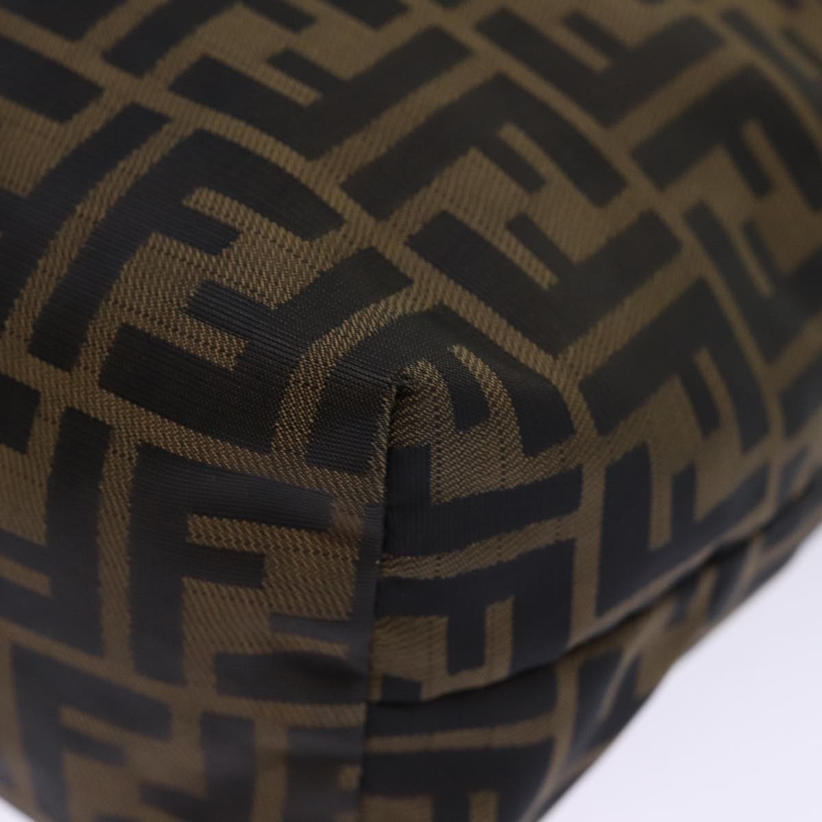 FENDI Zucca Canvas Hand Bag 2Set Black Brown72894