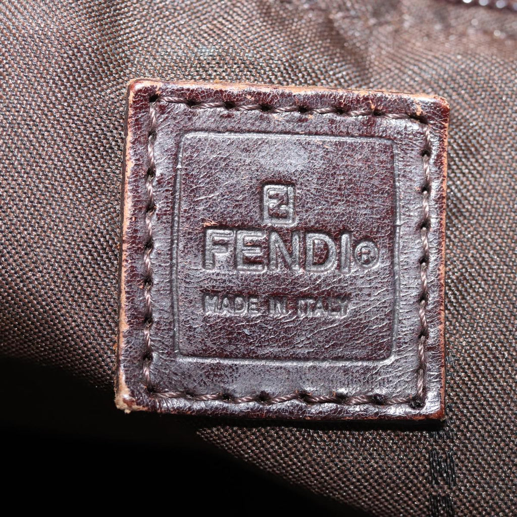 FENDI Zucca Canvas Hand Bag 2Set Black Brown72894