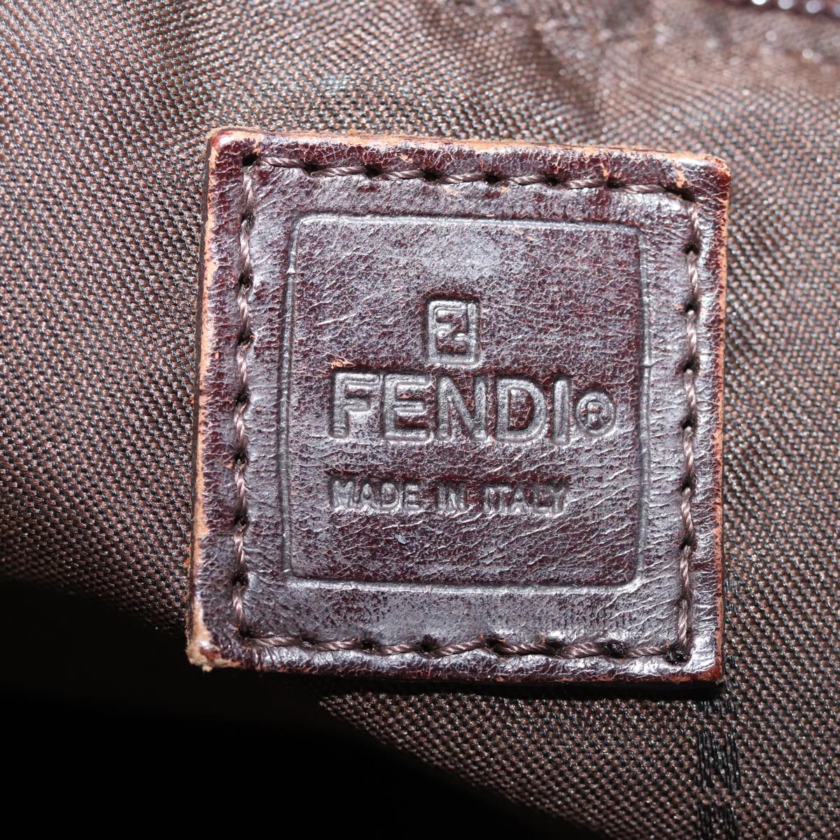 FENDI Zucca Canvas Hand Bag 2Set Black Brown72894