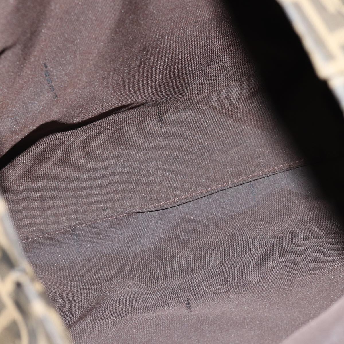 FENDI Zucca Canvas Hand Bag 2Set Black Brown72894