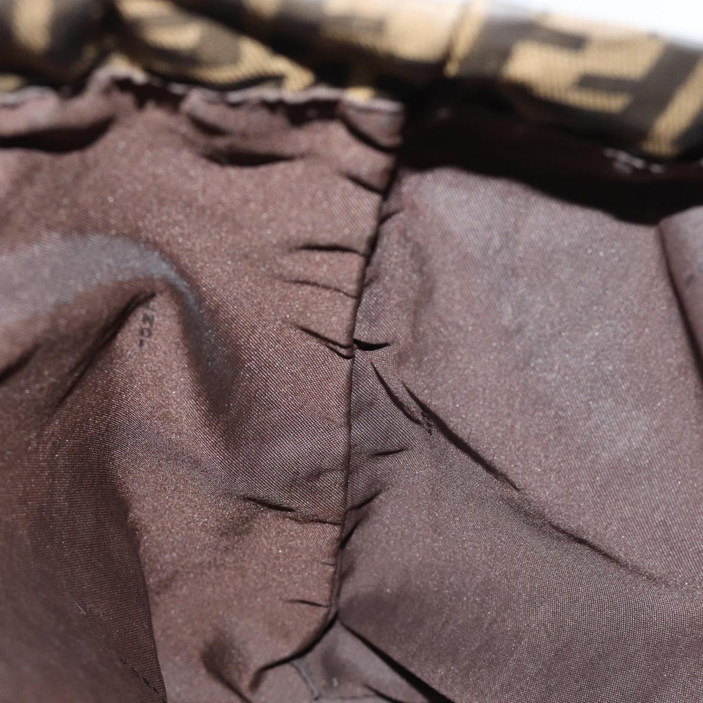 FENDI Zucca Canvas Hand Bag 2Set Black Brown72894