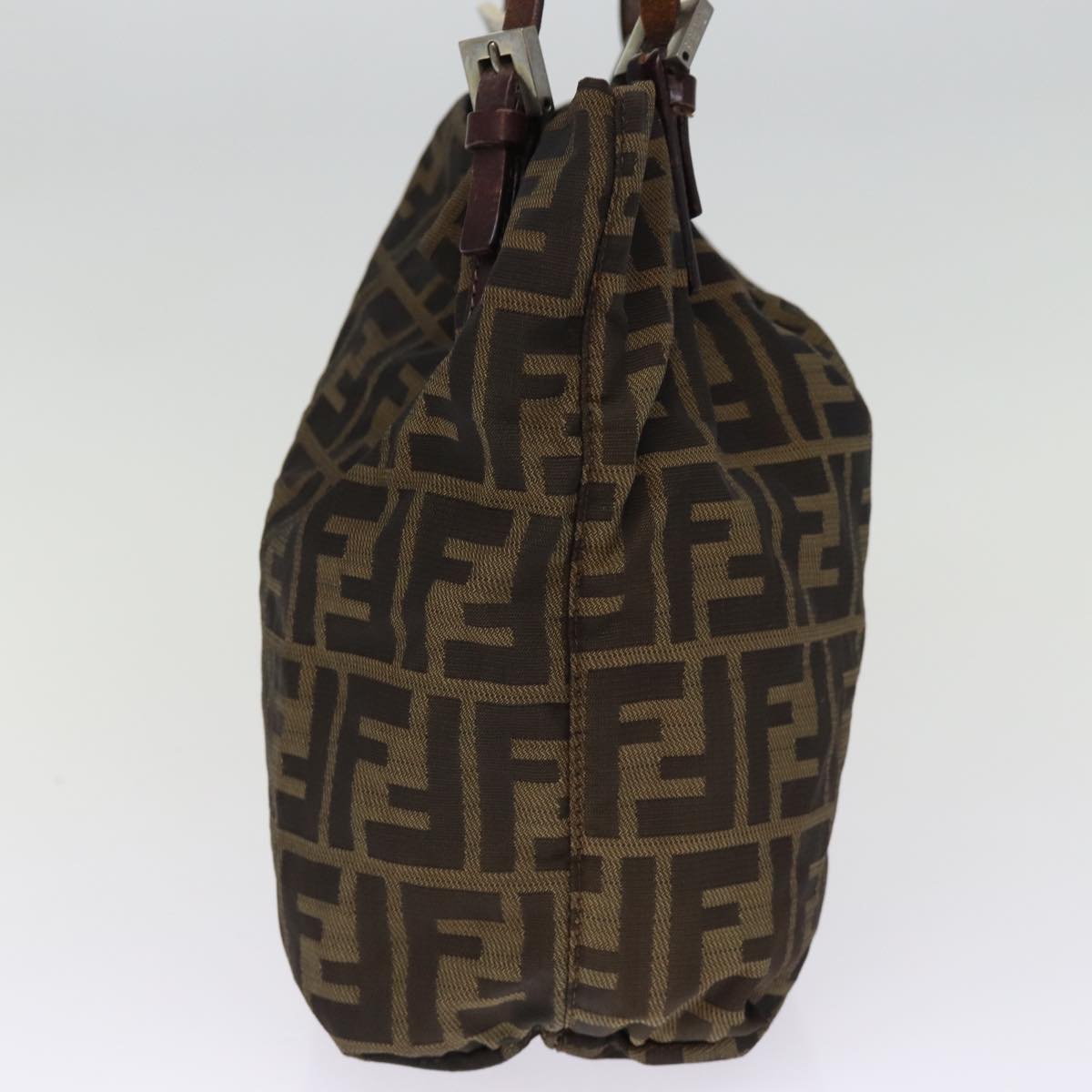 FENDI Zucca Canvas Hand Bag 2Set Black Brown72894