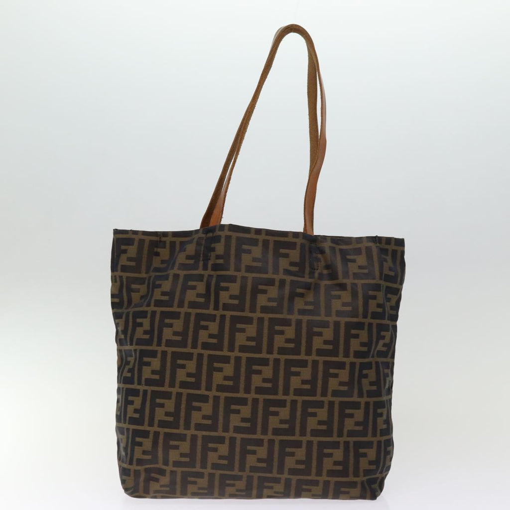FENDI Zucca Canvas Hand Bag 2Set Black Brown72894