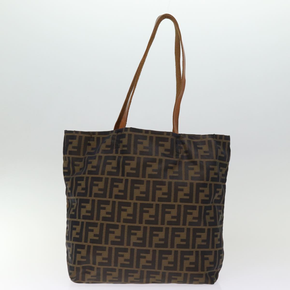 FENDI Zucca Canvas Hand Bag 2Set Black Brown72894