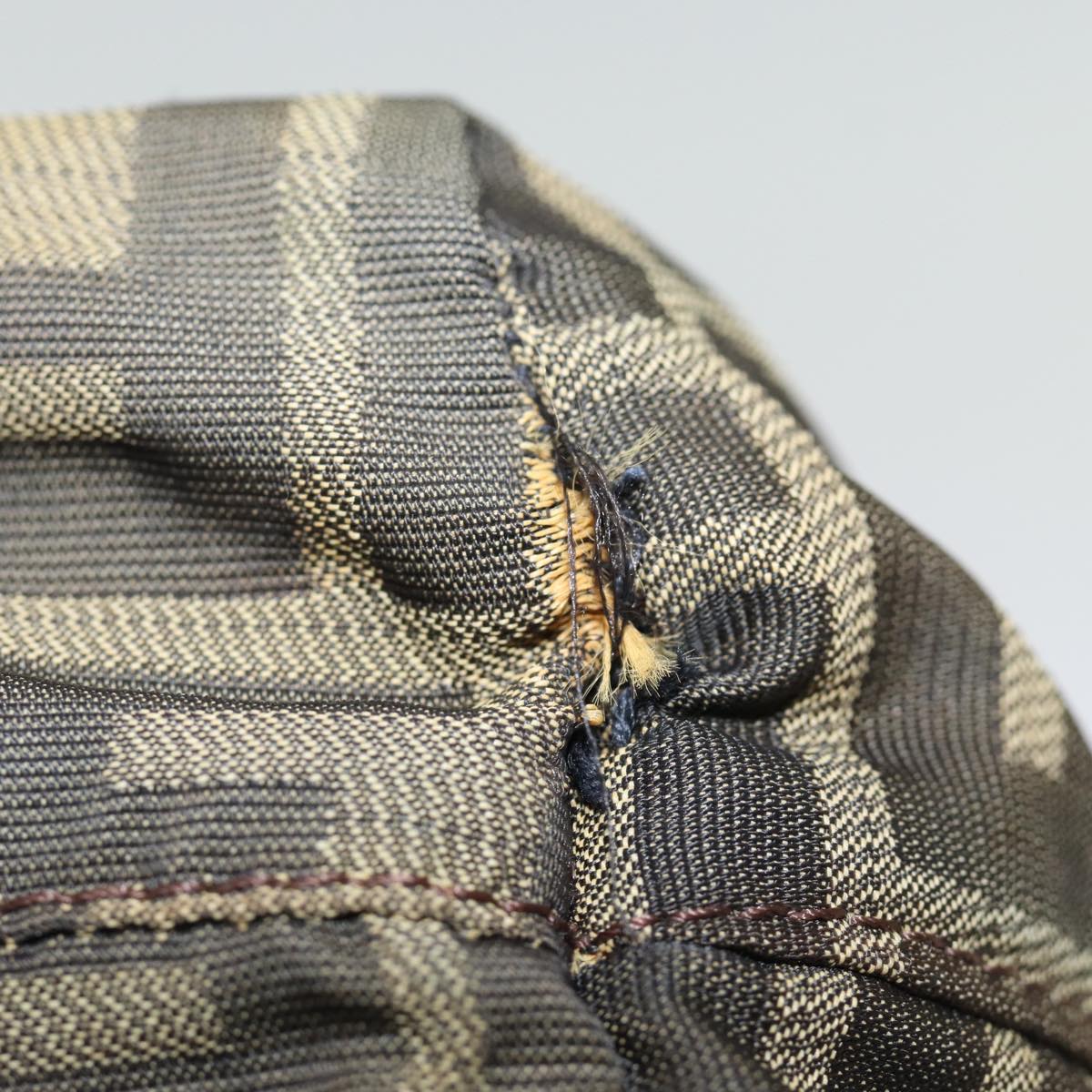 FENDI Zucca Canvas Hand Bag 2Set Black Brown72894