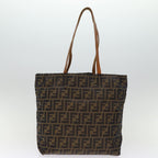 FENDI Zucca Canvas Hand Bag 2Set Black Brown72894