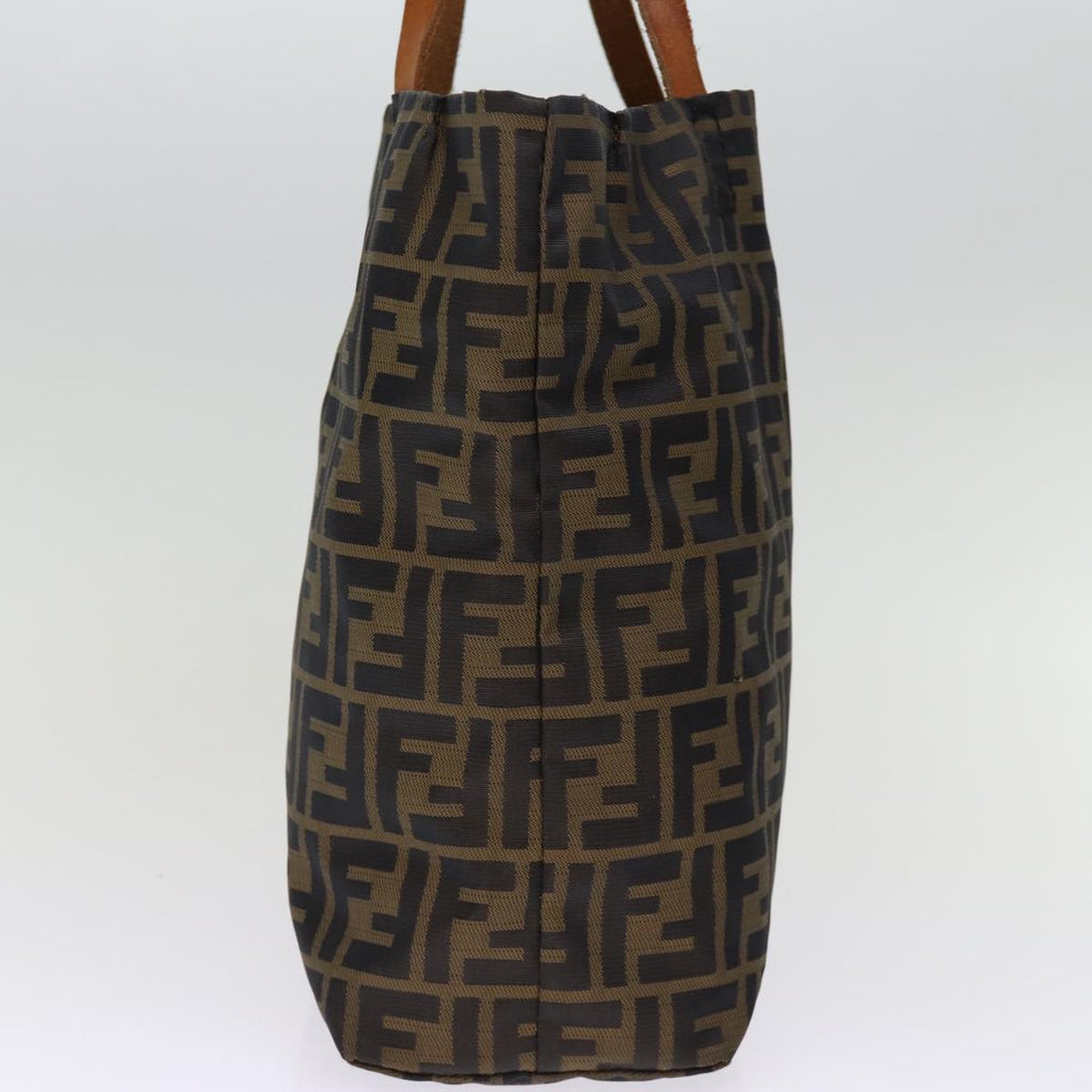 FENDI Zucca Canvas Hand Bag 2Set Black Brown72894