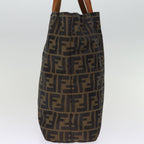 FENDI Zucca Canvas Hand Bag 2Set Black Brown72894