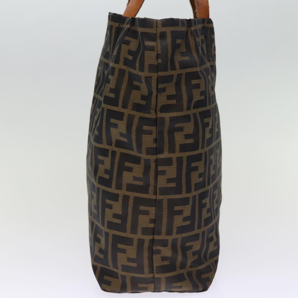 FENDI Zucca Canvas Hand Bag 2Set Black Brown72894