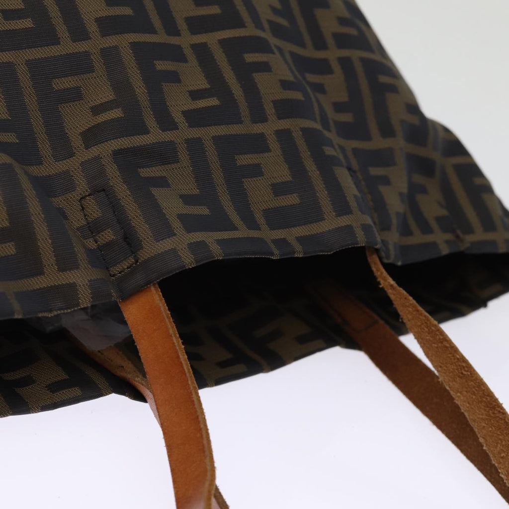 FENDI Zucca Canvas Hand Bag 2Set Black Brown72894