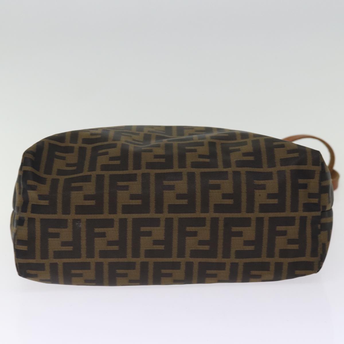 FENDI Zucca Canvas Hand Bag 2Set Black Brown72894