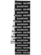 Balenciaga intarsia knit wool blend scarf 766446T1673