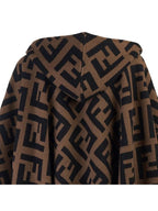 Fendi Brown Cashmere Poncho FXX711AEOSF0QE1