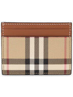 Burberry Check Card Wallet Beige