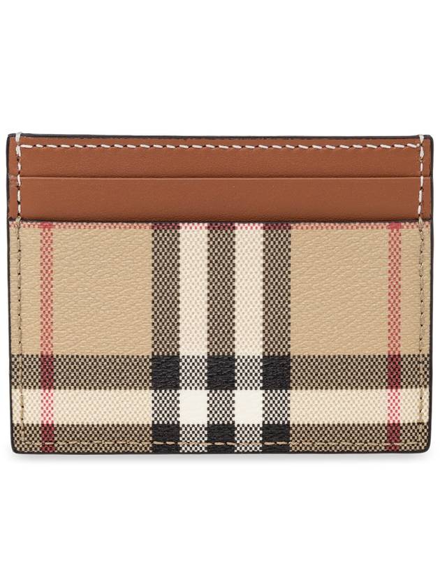 Burberry Check Card Wallet Beige