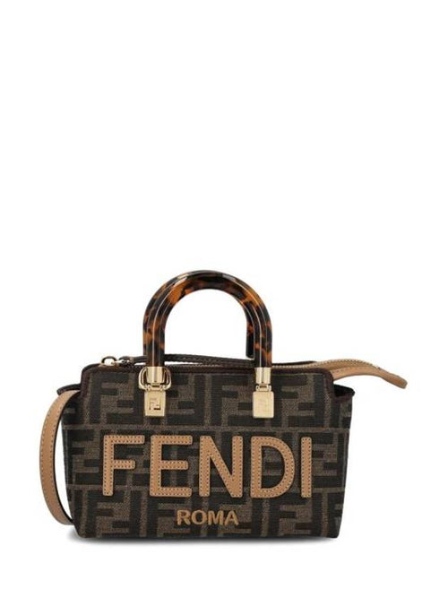 Fendi By The Way Monogram Mini Tote Bag Brown