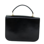 CELINE Hand Bag Leather 2way Black Auth 73008