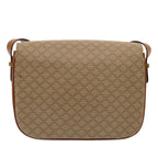 CELINE Macadam Canvas Shoulder Bag Beige  73027